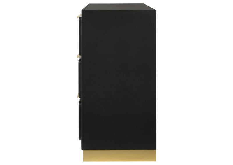 224783 Caraway 6-drawer Dresser Black