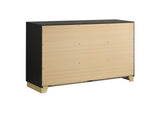 224783 Caraway 6-drawer Dresser Black