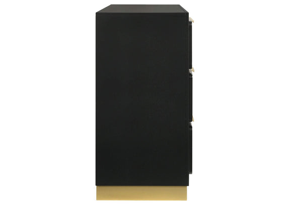 224783 Caraway 6-drawer Dresser Black