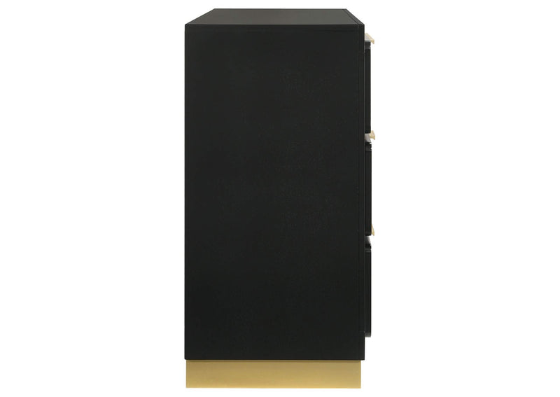 224783 Caraway 6-drawer Dresser Black
