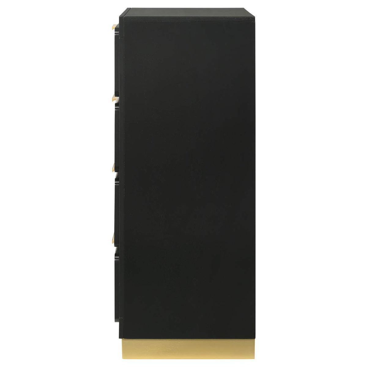 224785 Caraway 4-drawer Bedroom Chest Black