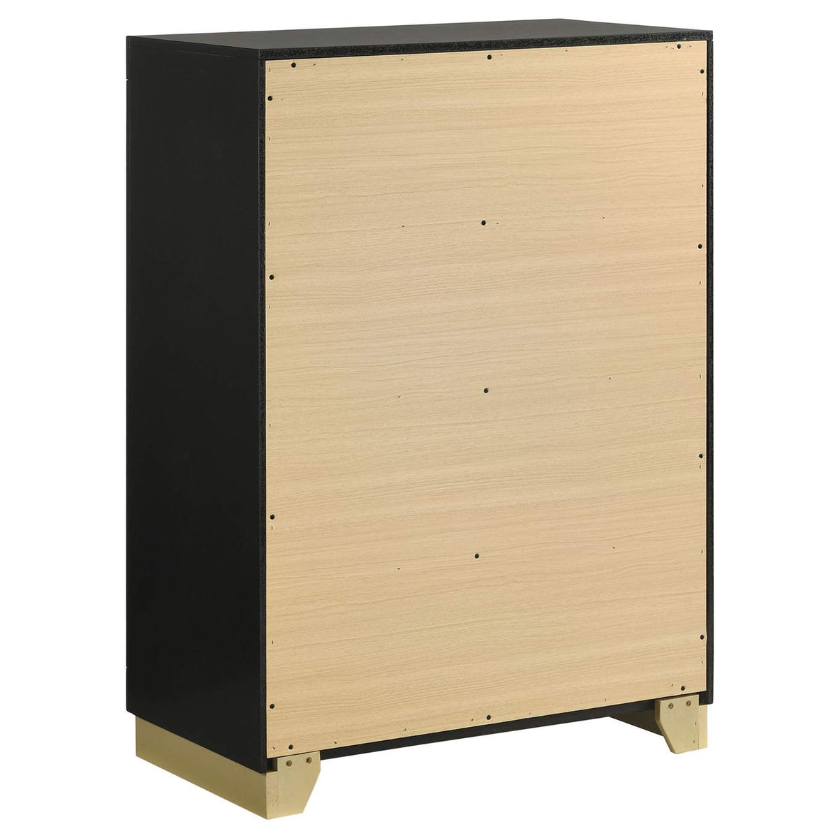 224785 Caraway 4-drawer Bedroom Chest Black