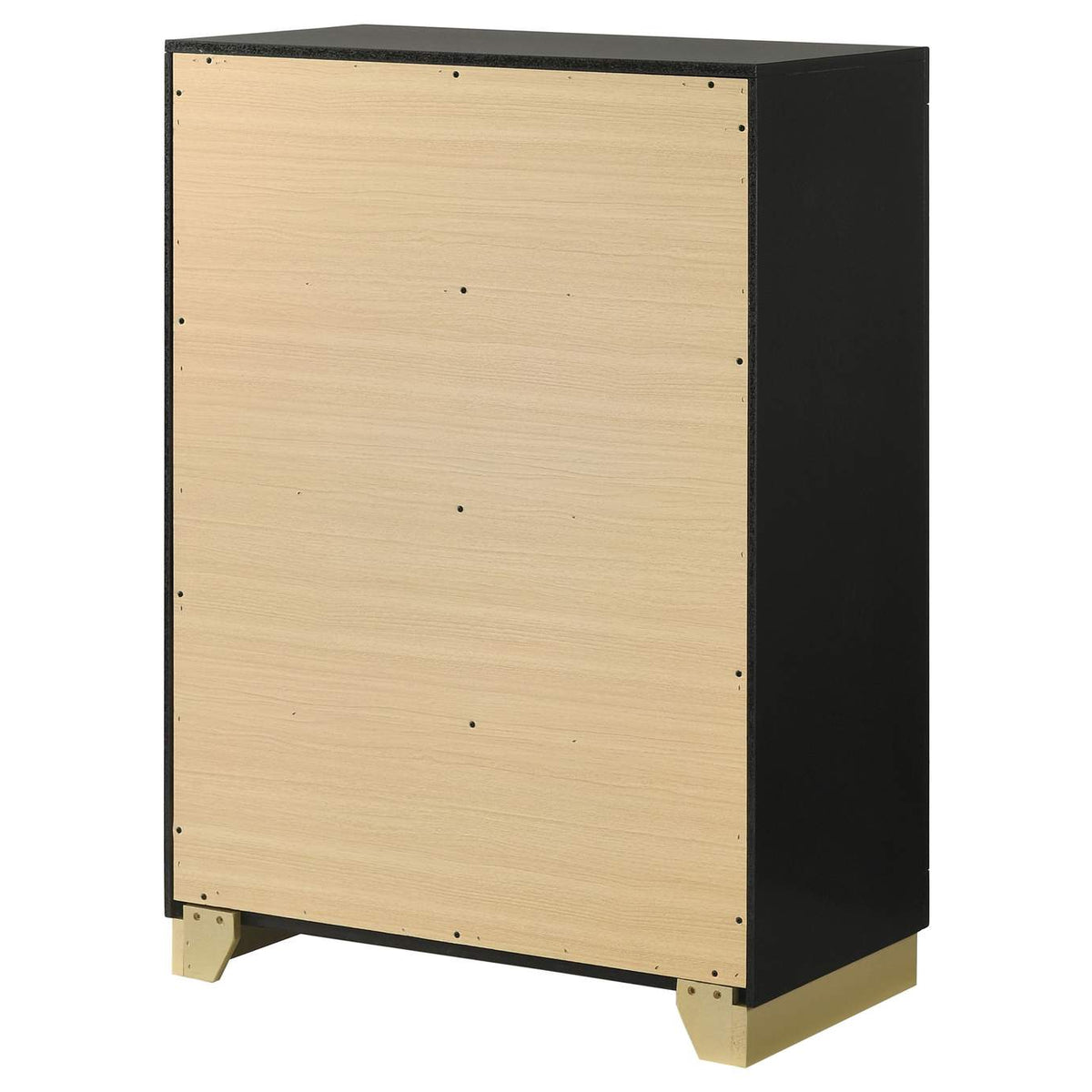224785 Caraway 4-drawer Bedroom Chest Black