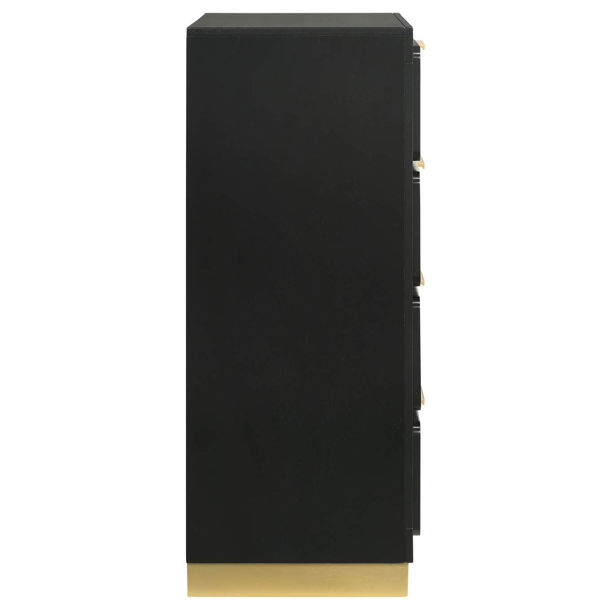 224785 Caraway 4-drawer Bedroom Chest Black
