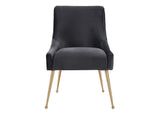TOV-D47 Beatrix Grey Velvet Side Chair