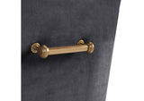 TOV-D47 Beatrix Grey Velvet Side Chair