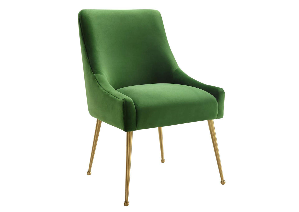 TOV-D46 Beatrix Green Velvet Side Chair