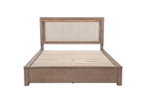 224850KE Kenora 56-inch Eastern King LED Storage Bed Barley Brown