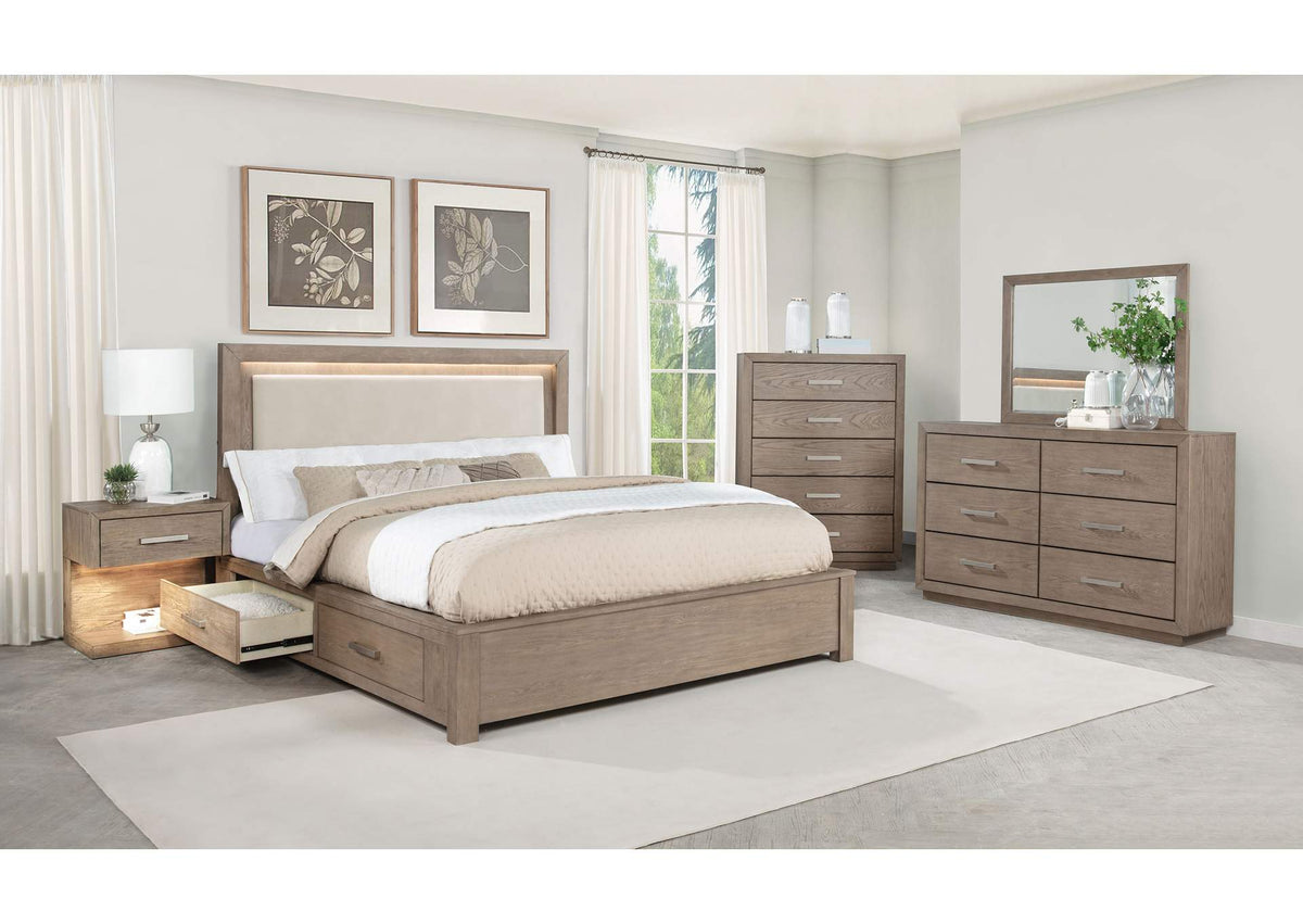 224850KW-S5 Kenora 5-piece California King Bedroom Set Barley Brown