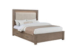 224850Q Kenora 56-inch Queen LED Storage Bed Barley Brown