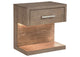 224852 Kenora 1-drawer Nightstand Bedside Table Barley Brown