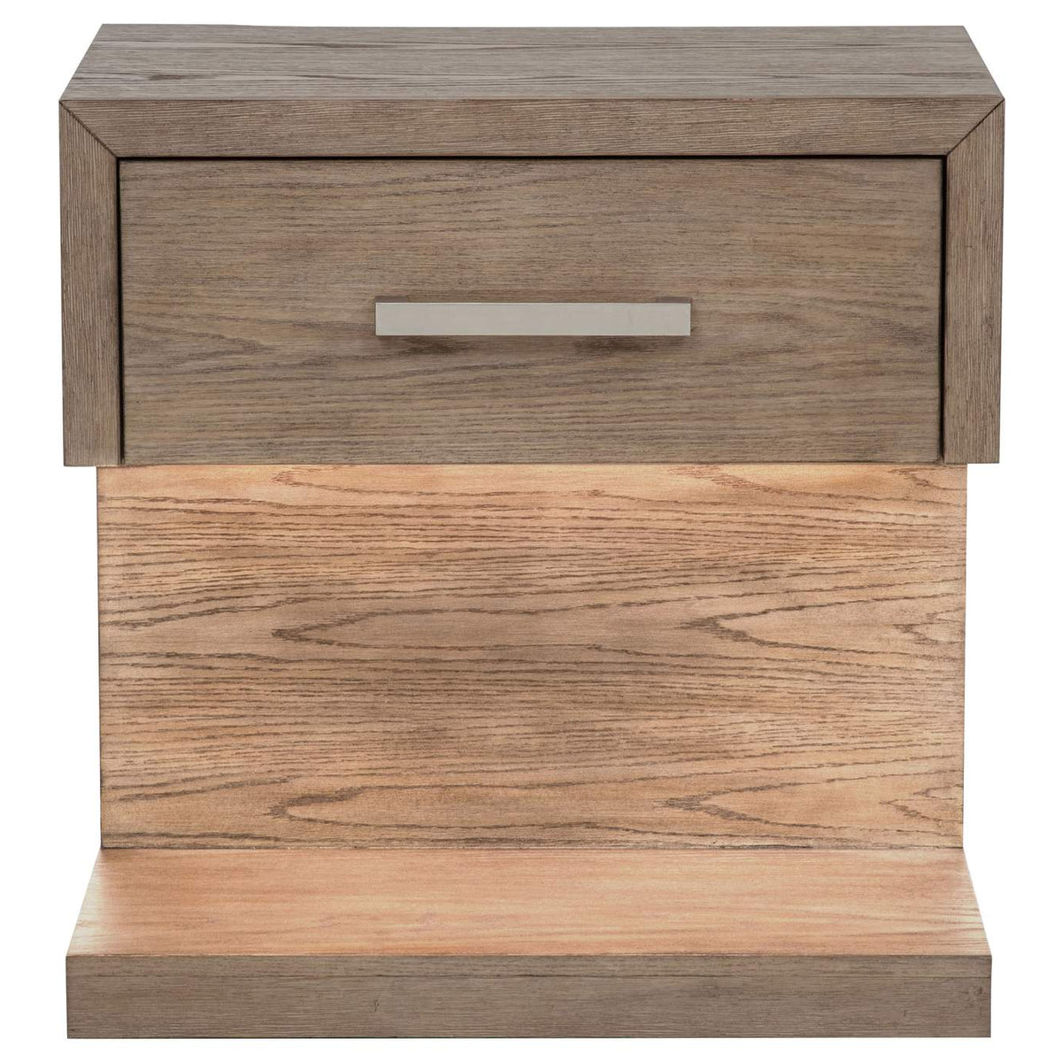 224852 Kenora 1-drawer Nightstand Bedside Table Barley Brown