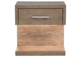 224852 Kenora 1-drawer Nightstand Bedside Table Barley Brown