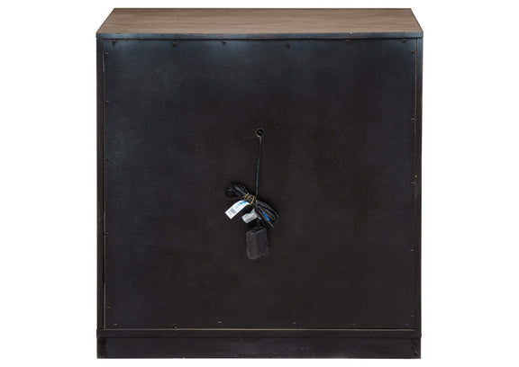 224852 Kenora 1-drawer Nightstand Bedside Table Barley Brown