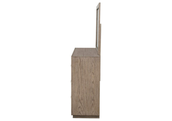 224853M Kenora 6-drawer Dresser and Mirror Barley Brown