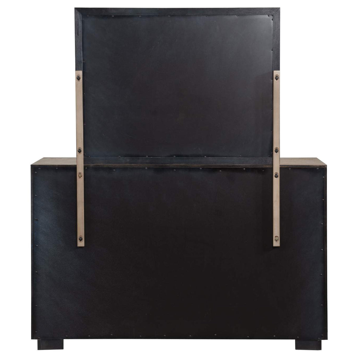 224853M Kenora 6-drawer Dresser and Mirror Barley Brown