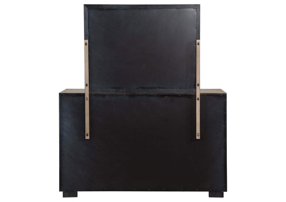 224853M Kenora 6-drawer Dresser and Mirror Barley Brown