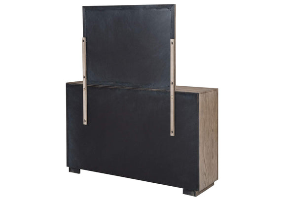 224853M Kenora 6-drawer Dresser and Mirror Barley Brown