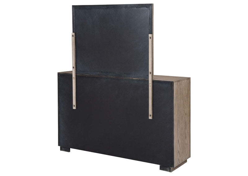 224853M Kenora 6-drawer Dresser and Mirror Barley Brown
