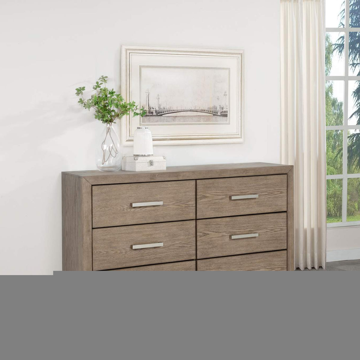 224853 Kenora 6-drawer Dresser Barley Brown