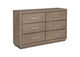 224853 Kenora 6-drawer Dresser Barley Brown