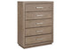 224855 Kenora 5-drawer Bedroom Chest Barley Brown