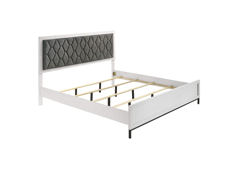 224861KE-S5 Sonora 5-piece Eastern King Bedroom Set White