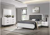 224861KW-S4 Sonora 4-piece California King Bedroom Set White