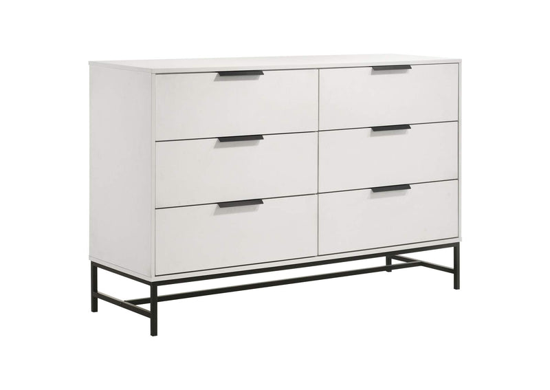 224861KW-S4 Sonora 4-piece California King Bedroom Set White