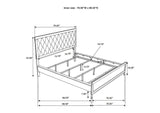 224861KW-S4 Sonora 4-piece California King Bedroom Set White