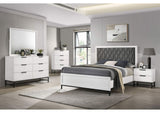 224861KW-S5 Sonora 5-piece California King Bedroom Set White