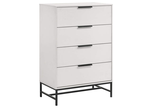 224861KW-S5 Sonora 5-piece California King Bedroom Set White