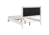 224861Q Sonora Queen Upholstered Panel Bed White