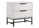 224862 Sonora 2-drawer Nightstand Bedside Table White