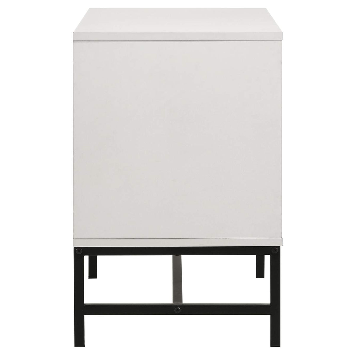224862 Sonora 2-drawer Nightstand Bedside Table White