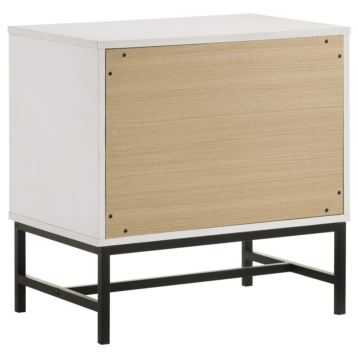 224862 Sonora 2-drawer Nightstand Bedside Table White