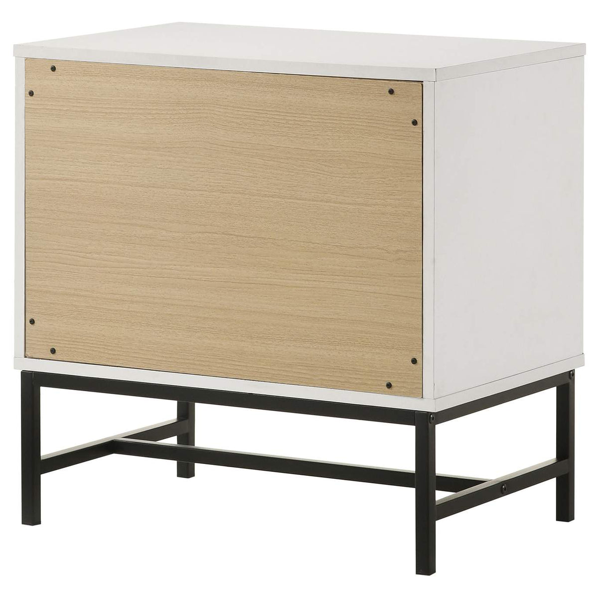 224862 Sonora 2-drawer Nightstand Bedside Table White