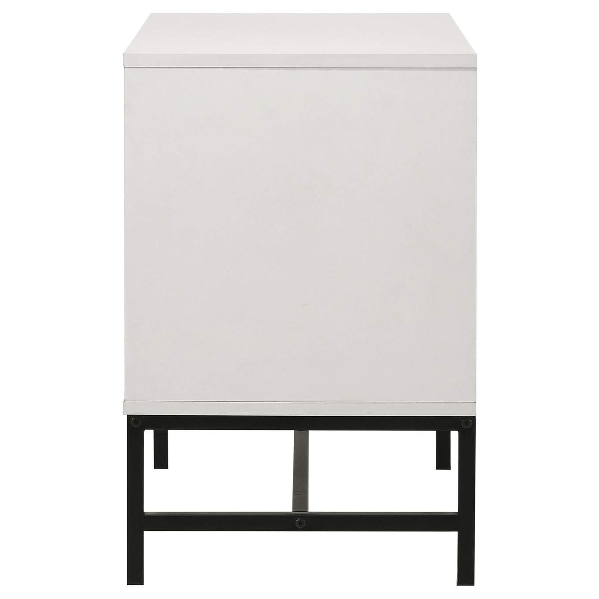 224862 Sonora 2-drawer Nightstand Bedside Table White