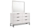 224863M Sonora 6-drawer Dresser with Mirror White