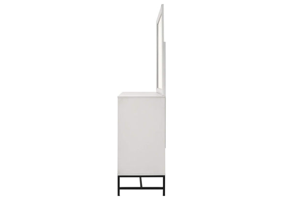 224863M Sonora 6-drawer Dresser with Mirror White