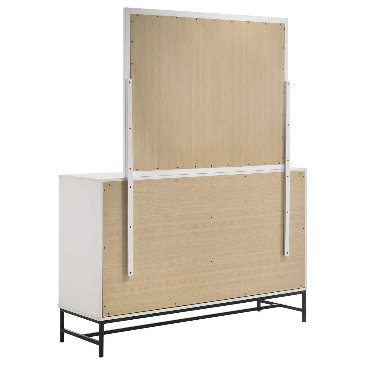 224863M Sonora 6-drawer Dresser with Mirror White