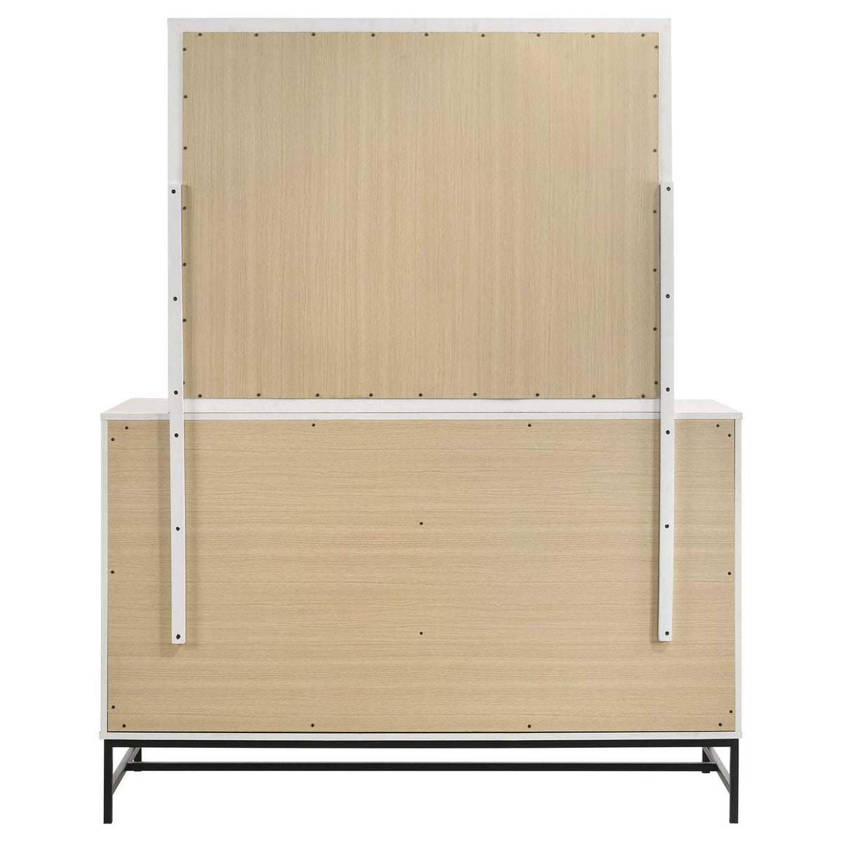 224863M Sonora 6-drawer Dresser with Mirror White