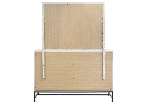 224863M Sonora 6-drawer Dresser with Mirror White