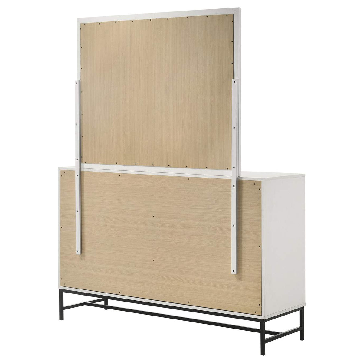 224863M Sonora 6-drawer Dresser with Mirror White