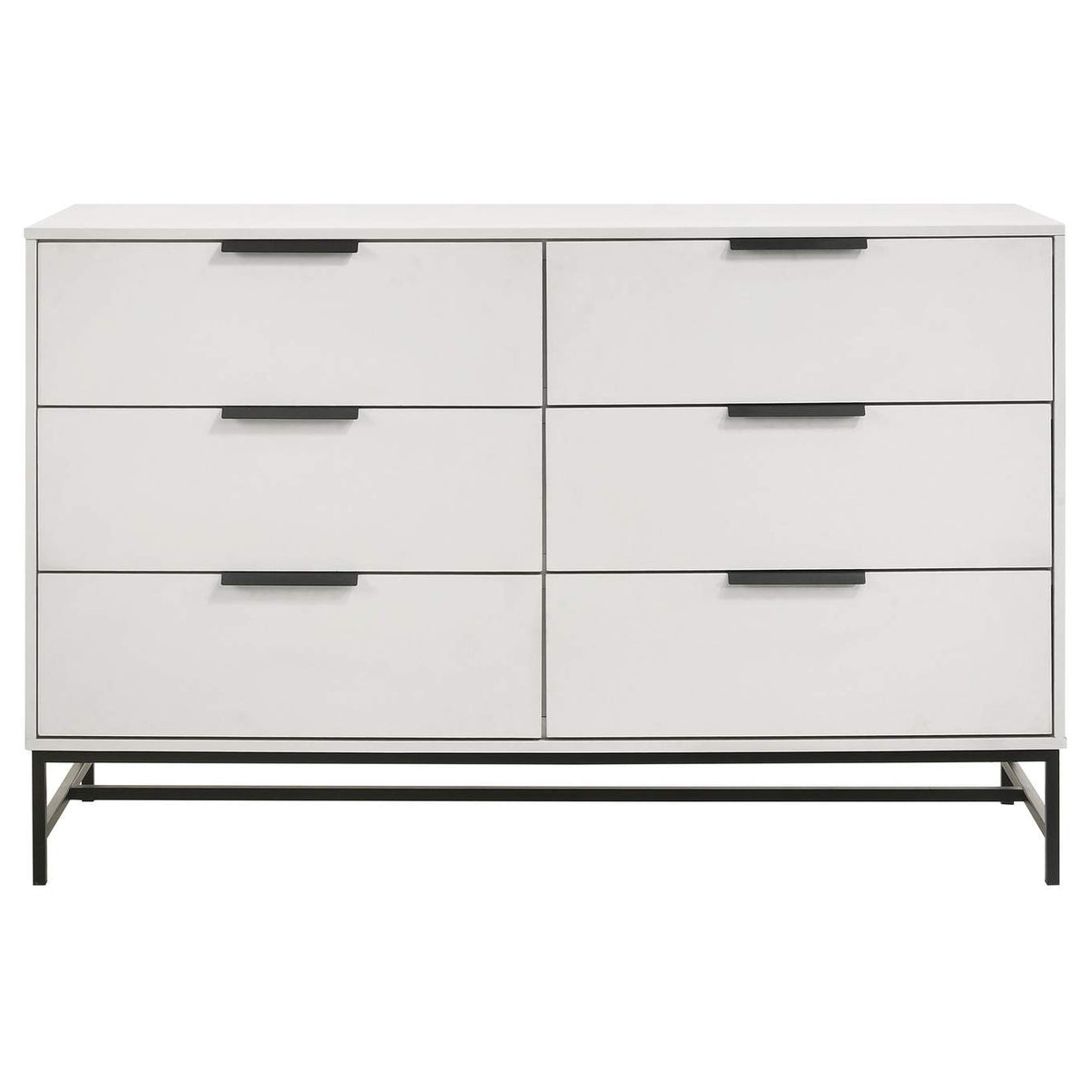 224863 Sonora 6-drawer Bedroom Dresser White