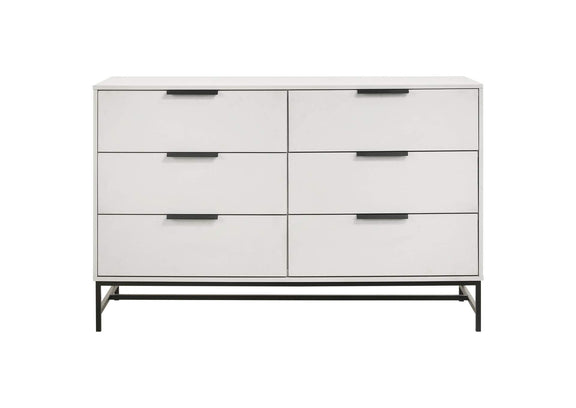 224863 Sonora 6-drawer Bedroom Dresser White