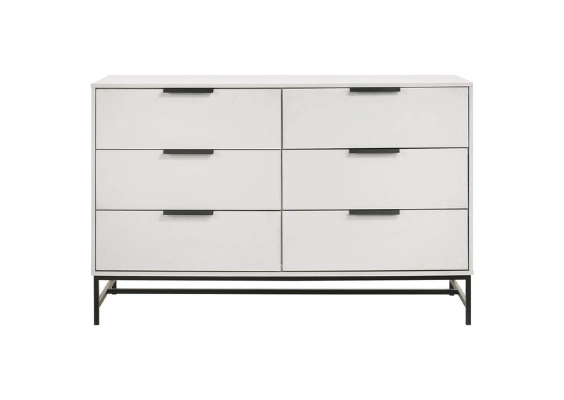 224863 Sonora 6-drawer Bedroom Dresser White