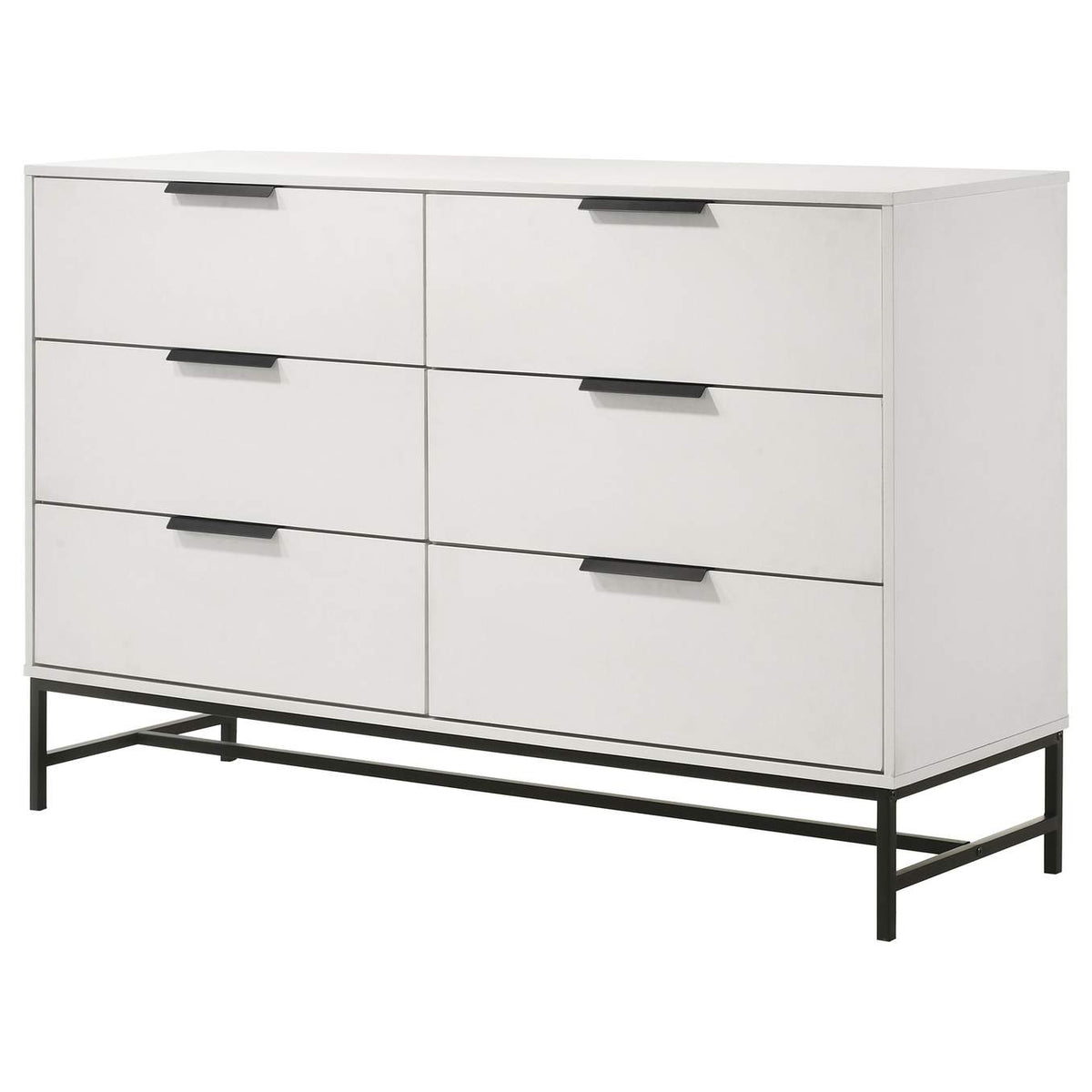 224863 Sonora 6-drawer Bedroom Dresser White