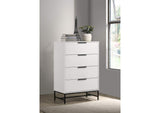 224865 Sonora 4-drawer Bedroom Chest White