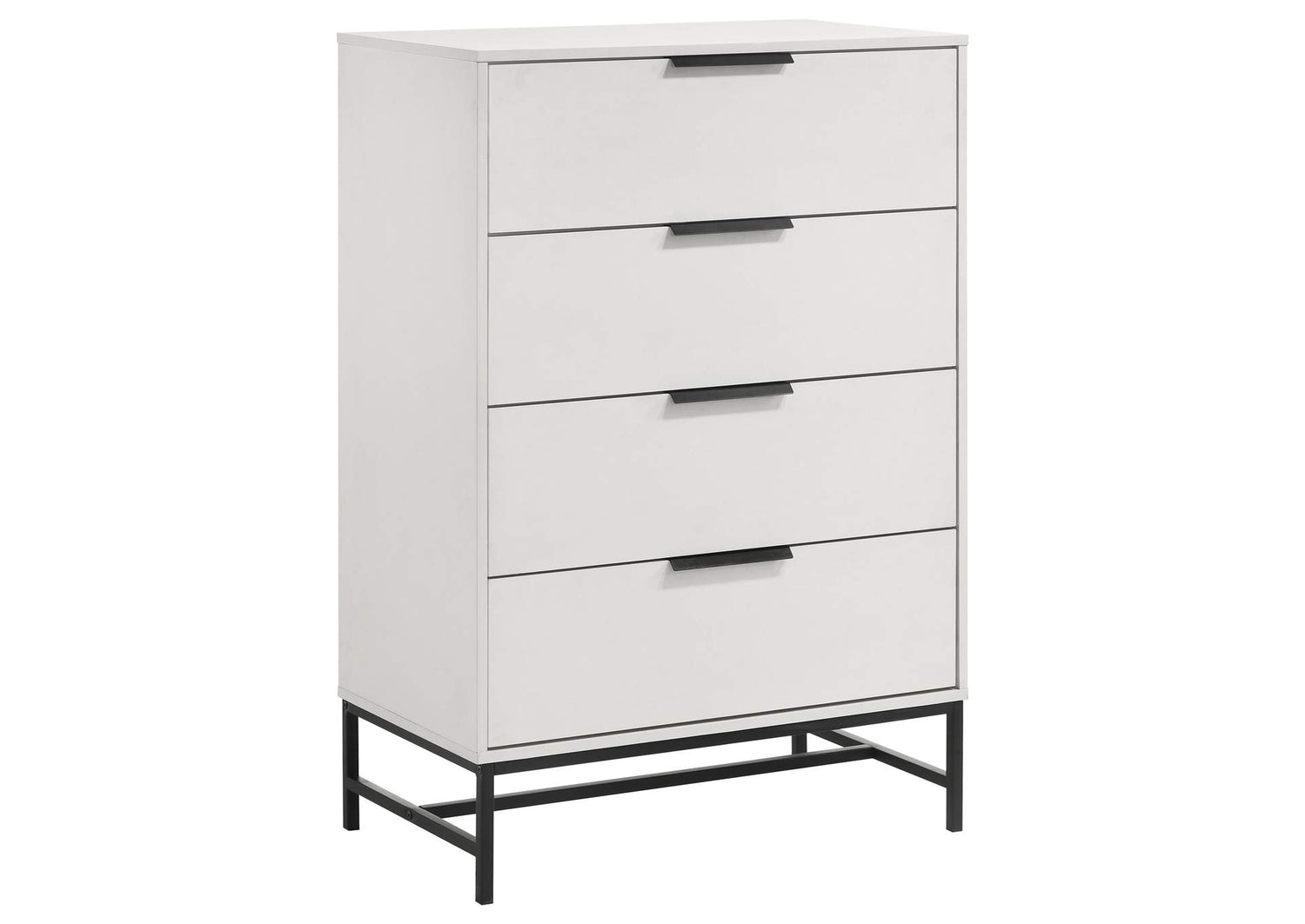 224865 Sonora 4-drawer Bedroom Chest White
